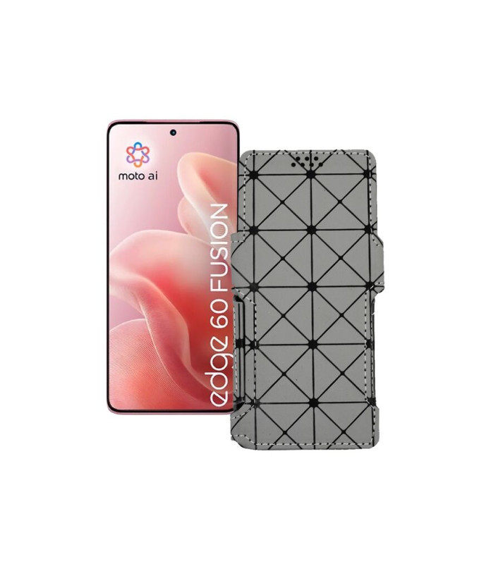 Чохол-книжка з екошкіри для телефону Motorola Edge 60