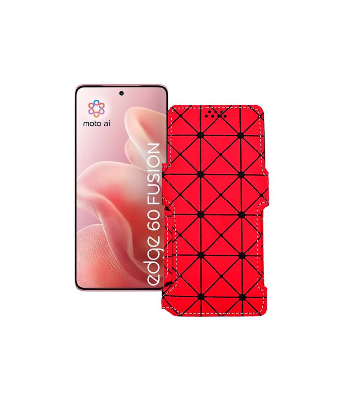 Чохол-книжка з екошкіри для телефону Motorola Edge 60