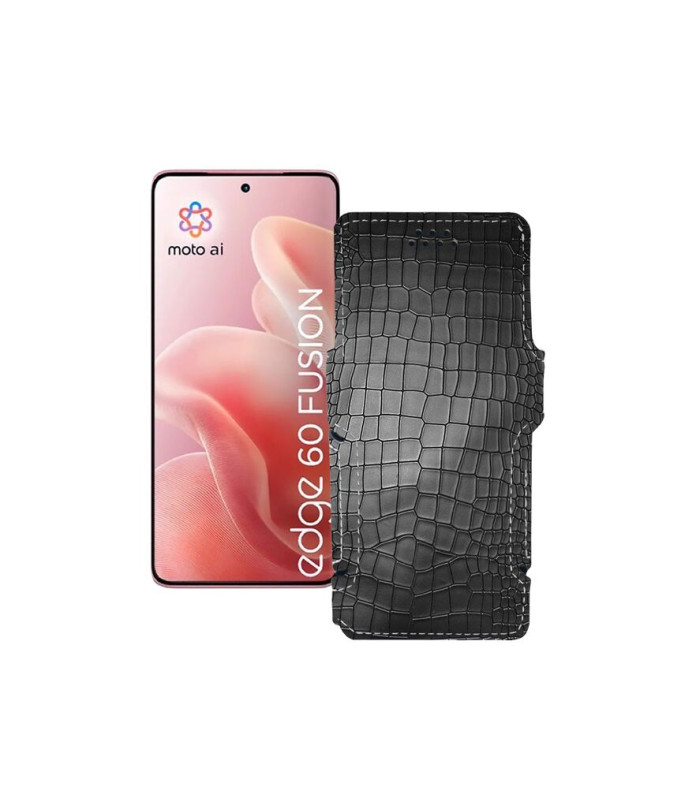 Чохол-книжка з екошкіри для телефону Motorola Edge 60