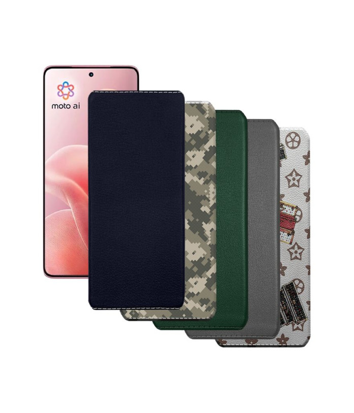 Накладка з екошкіри для телефону Motorola Edge 60