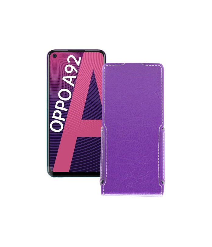 Чохол-флип з екошкіри для телефону OPPO A92