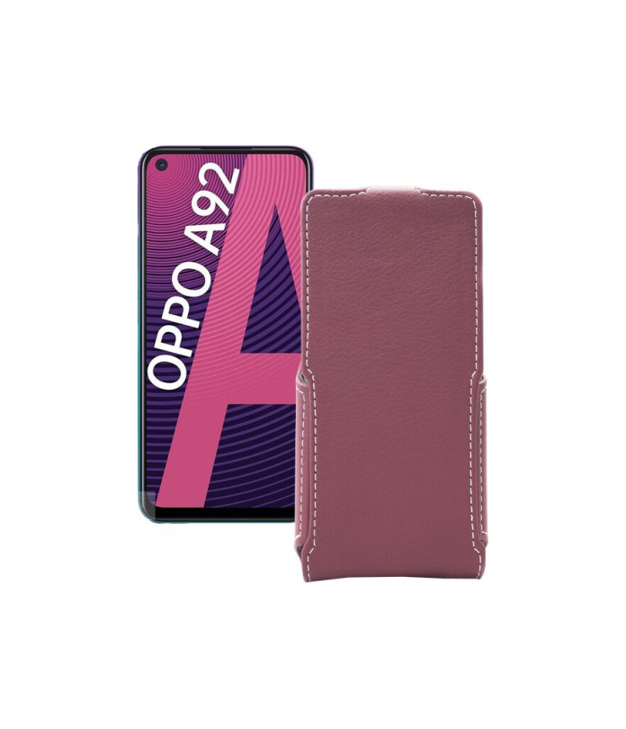 Чохол-флип з екошкіри для телефону OPPO A92