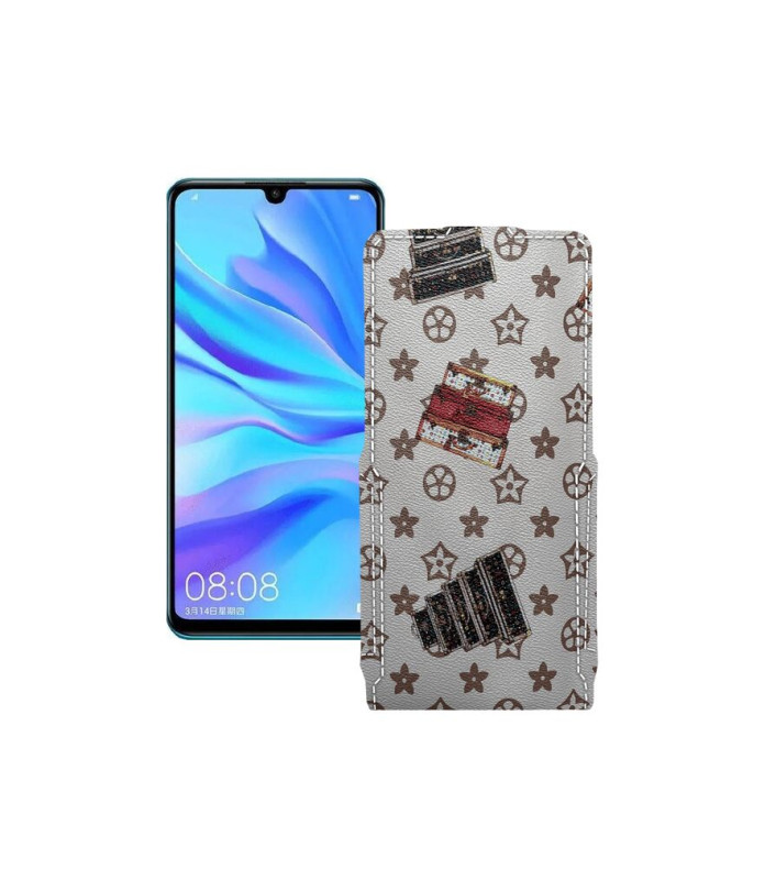 Чохол-флип з екошкіри для телефону Huawei nova 4e