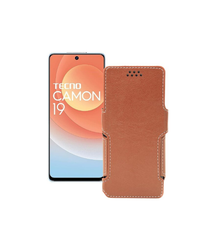 Чохол-книжка з екошкіри для телефону Tecno Camon 19