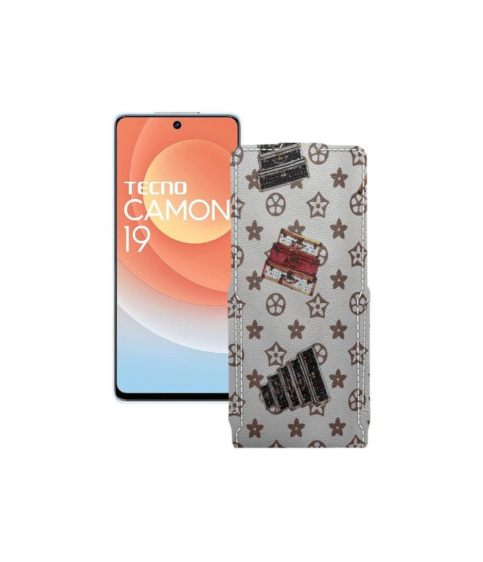 Чохол-флип з екошкіри для телефону Tecno Camon 19