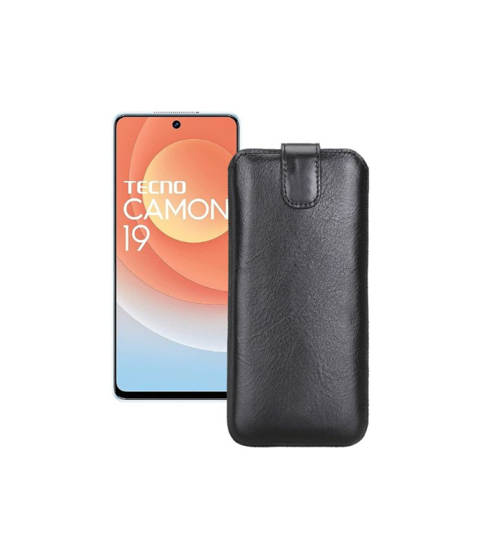 Витяжка з екошкіри для телефону Tecno Camon 19