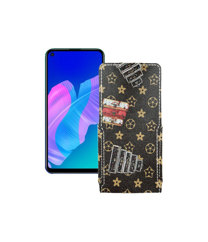 Чохол-флип з екошкіри для телефону Huawei P40 lite E