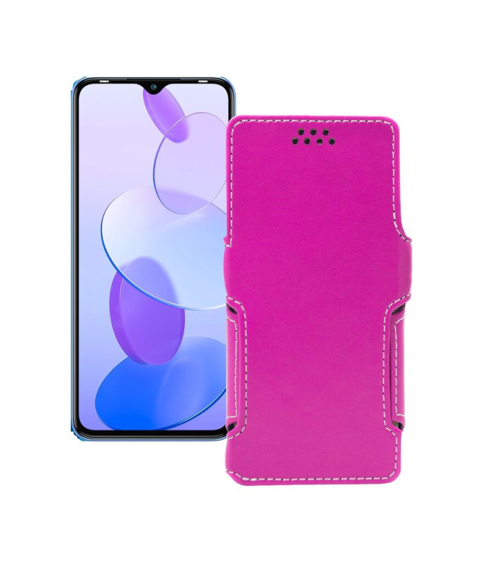 Чохол-книжка з екошкіри для телефону Infinix Smart 6 Plus