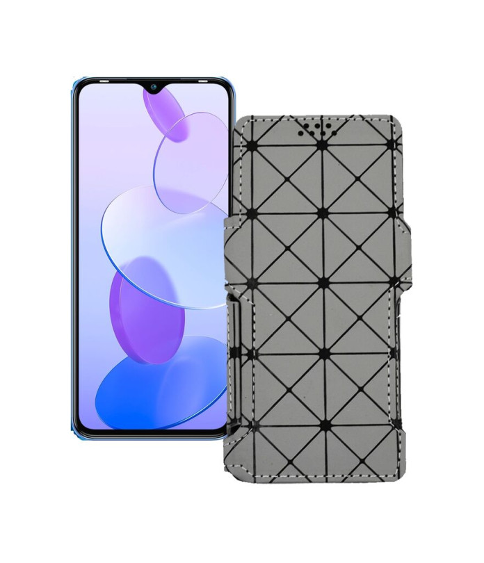 Чохол-книжка з екошкіри для телефону Infinix Smart 6 Plus