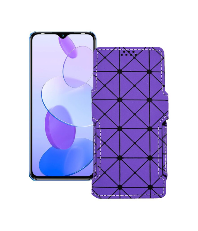 Чохол-книжка з екошкіри для телефону Infinix Smart 6 Plus