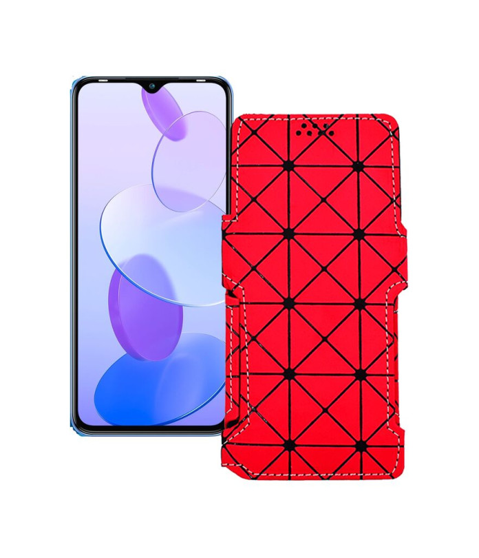 Чохол-книжка з екошкіри для телефону Infinix Smart 6 Plus