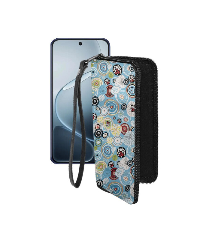 Чохол-гаманець з екошкіри для телефону OPPO A6 Pro