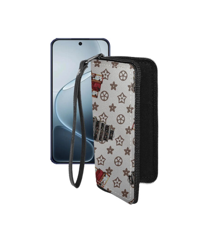 Чохол-гаманець з екошкіри для телефону OPPO A6 Pro