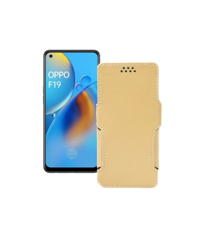 Чохол-книжка з екошкіри для телефону OPPO F19