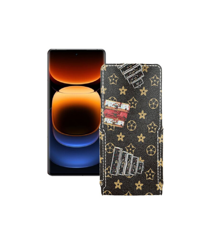 Чохол-флип з екошкіри для телефону Vivo IQOO 12 Pro 5G