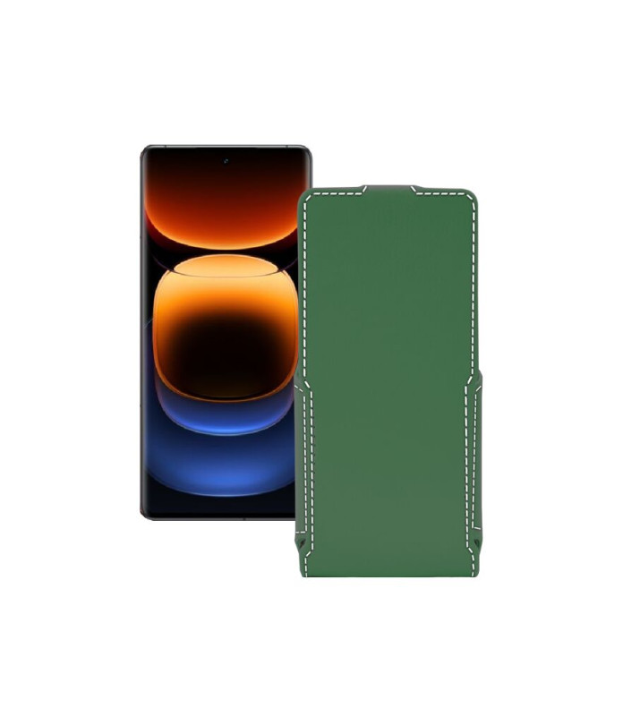 Чохол-флип з екошкіри для телефону Vivo IQOO 12 Pro 5G