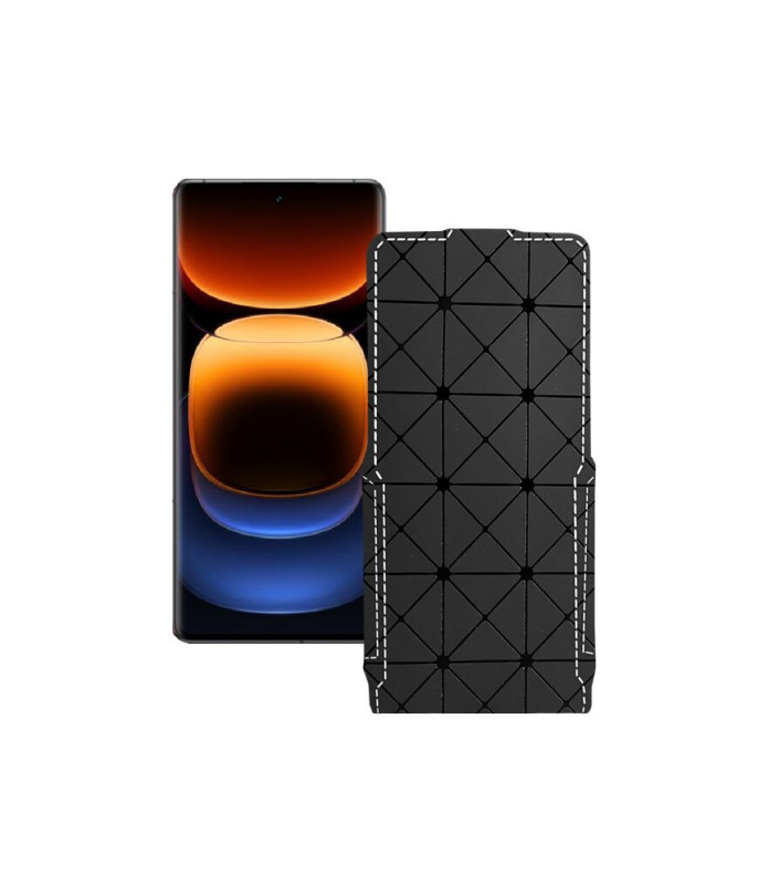 Чохол-флип з екошкіри для телефону Vivo IQOO 12 Pro 5G