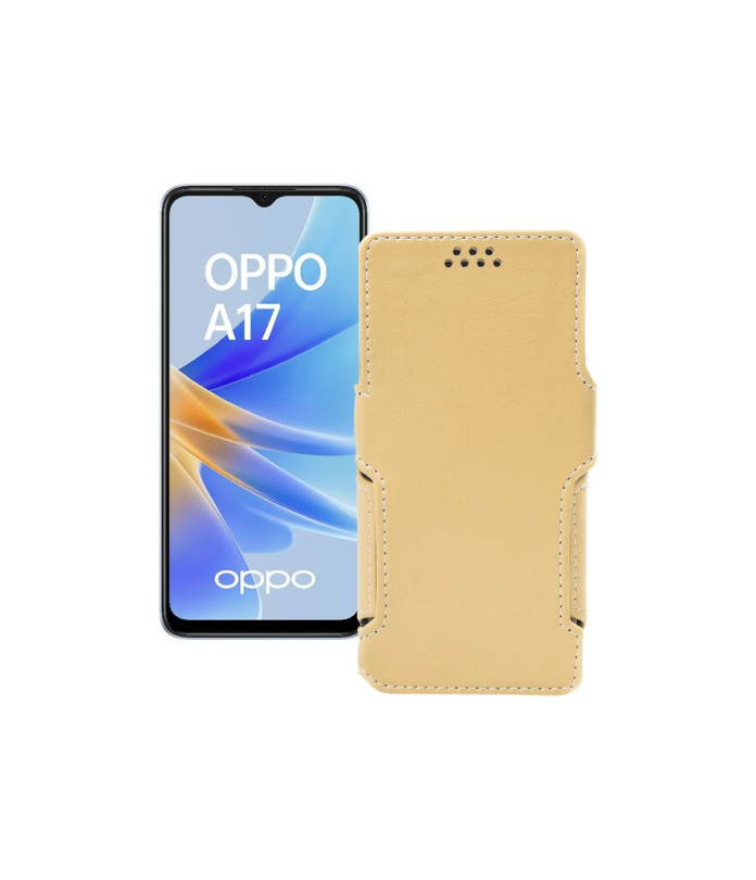 Чохол-книжка з екошкіри для телефону OPPO A17