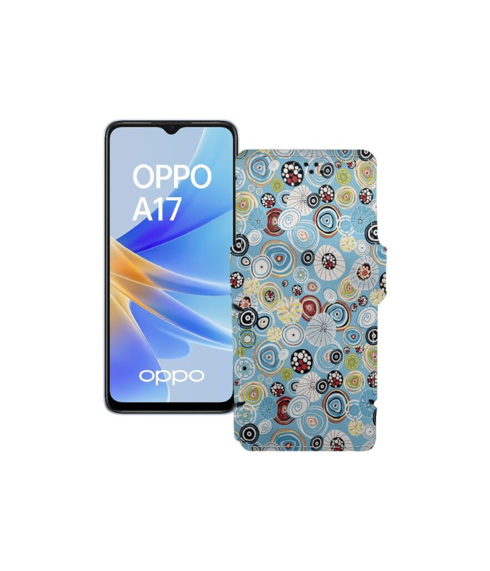 Чохол-книжка з екошкіри для телефону OPPO A17