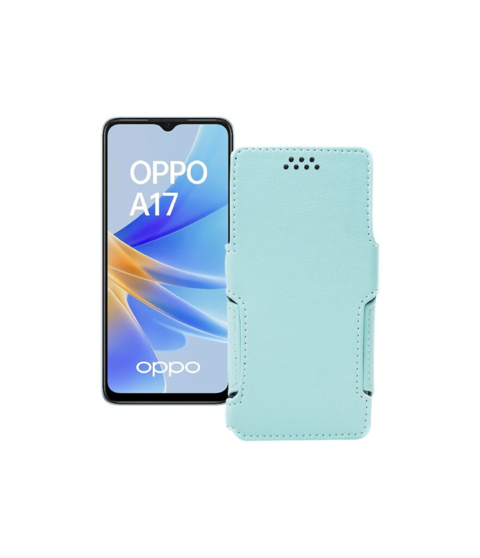 Чохол-книжка з екошкіри для телефону OPPO A17