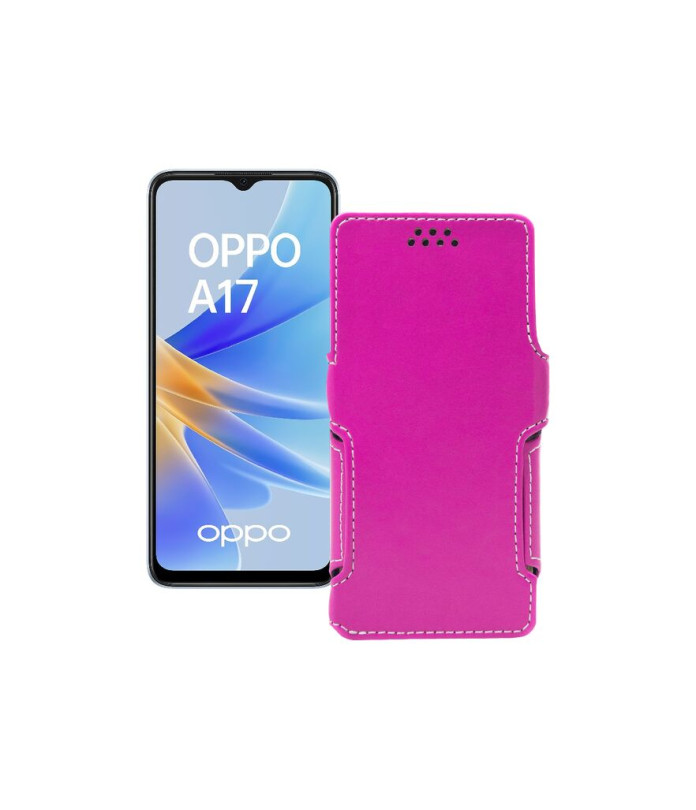 Чохол-книжка з екошкіри для телефону OPPO A17