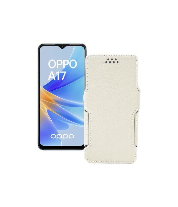 Чохол-книжка з екошкіри для телефону OPPO A17