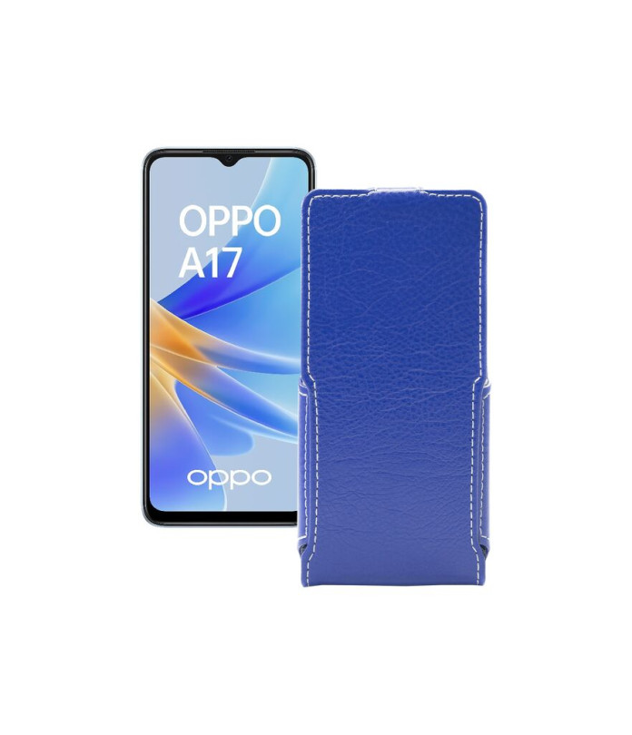 Чохол-флип з екошкіри для телефону OPPO A17