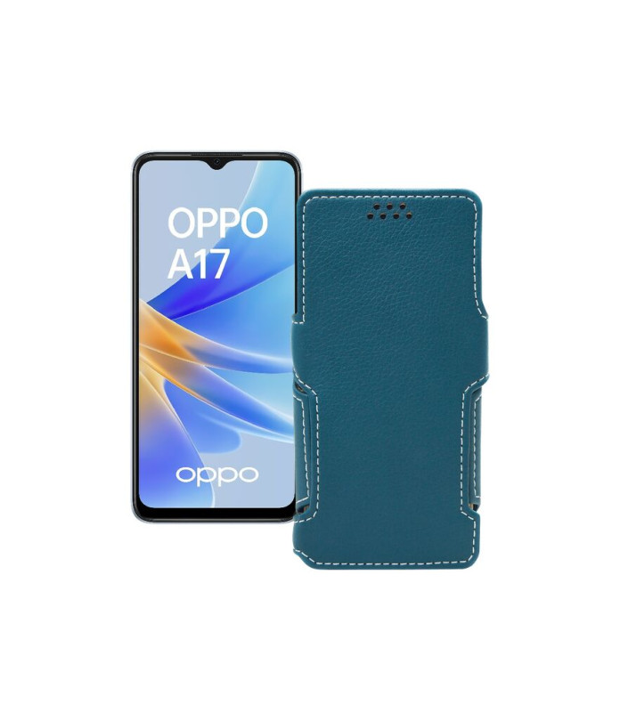 Чохол-книжка з екошкіри для телефону OPPO A17