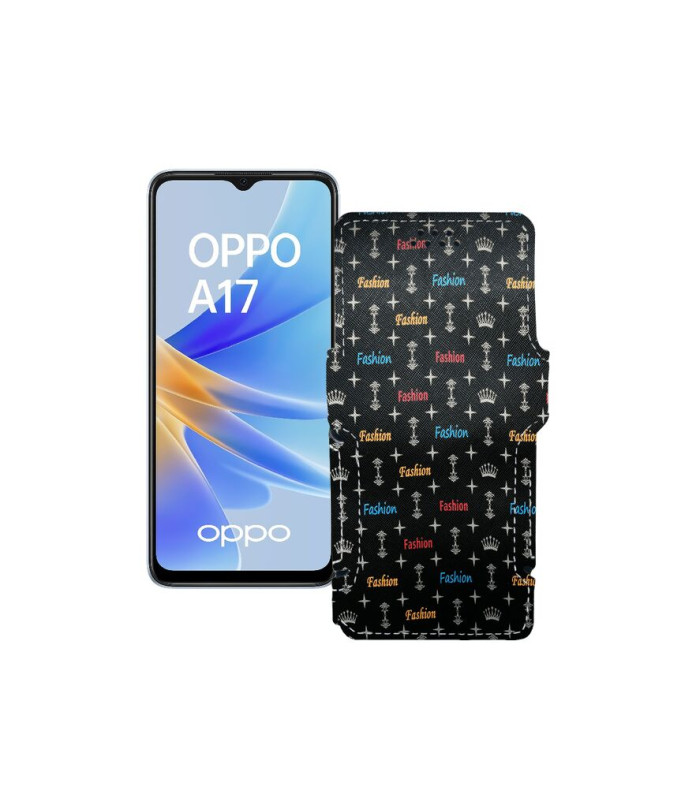 Чохол-книжка з екошкіри для телефону OPPO A17