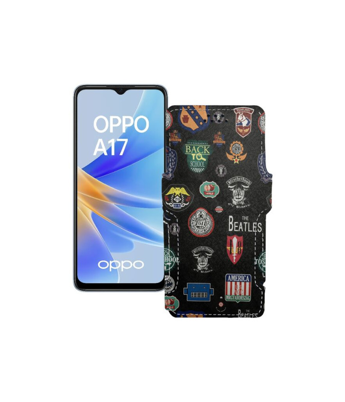 Чохол-книжка з екошкіри для телефону OPPO A17