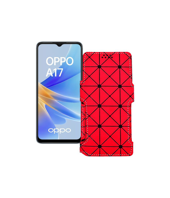 Чохол-книжка з екошкіри для телефону OPPO A17