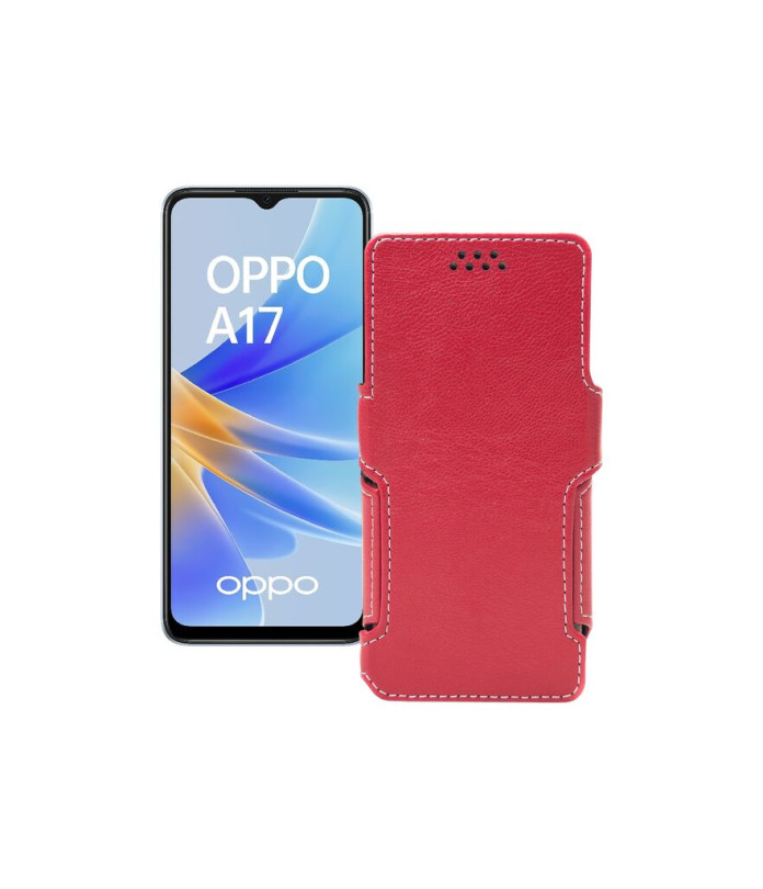 Чохол-книжка з екошкіри для телефону OPPO A17