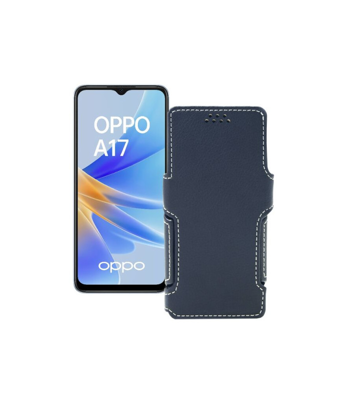 Чохол-книжка з екошкіри для телефону OPPO A17