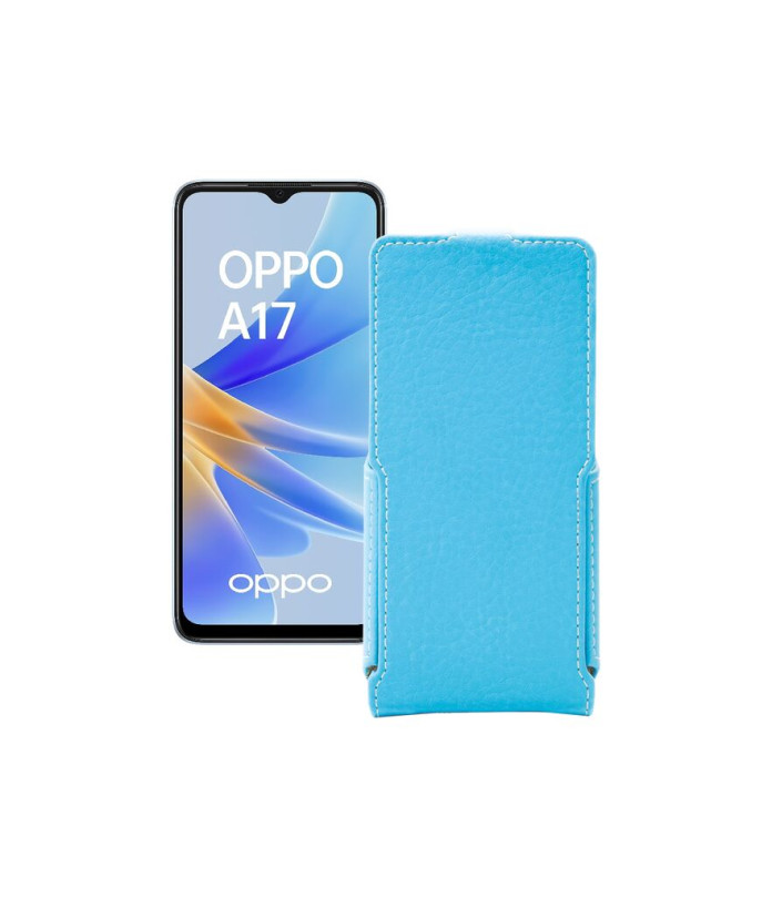 Чохол-флип з екошкіри для телефону OPPO A17