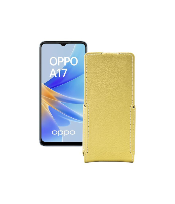 Чохол-флип з екошкіри для телефону OPPO A17