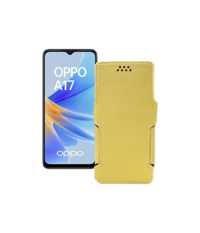 Чохол-книжка з екошкіри для телефону OPPO A17