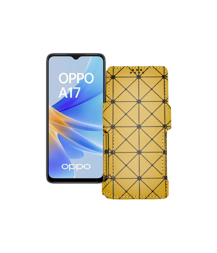 Чохол-книжка з екошкіри для телефону OPPO A17