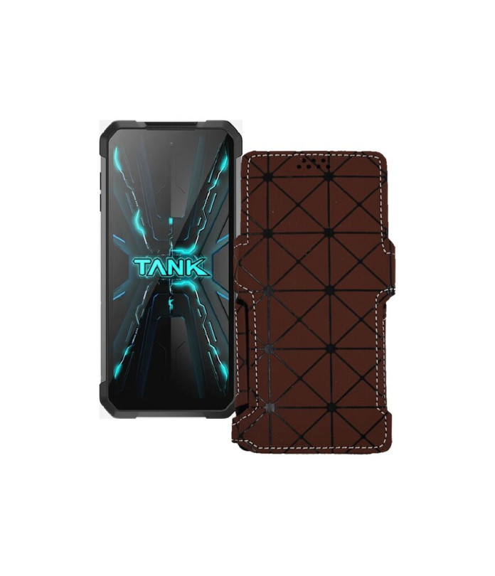 Чохол-книжка з екошкіри для телефону Unihertz Tank 2 Pro