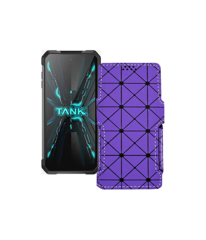 Чохол-книжка з екошкіри для телефону Unihertz Tank 2 Pro