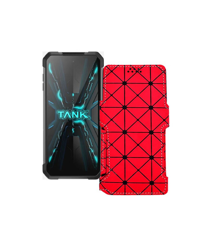 Чохол-книжка з екошкіри для телефону Unihertz Tank 2 Pro