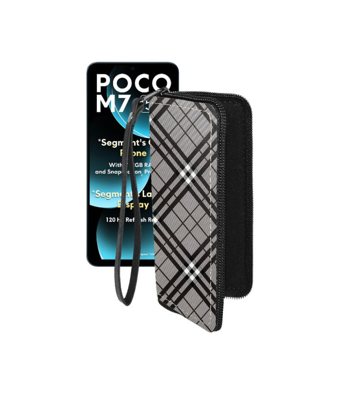 Чохол-гаманець з екошкіри для телефону Xiaomi Poco M7 5G