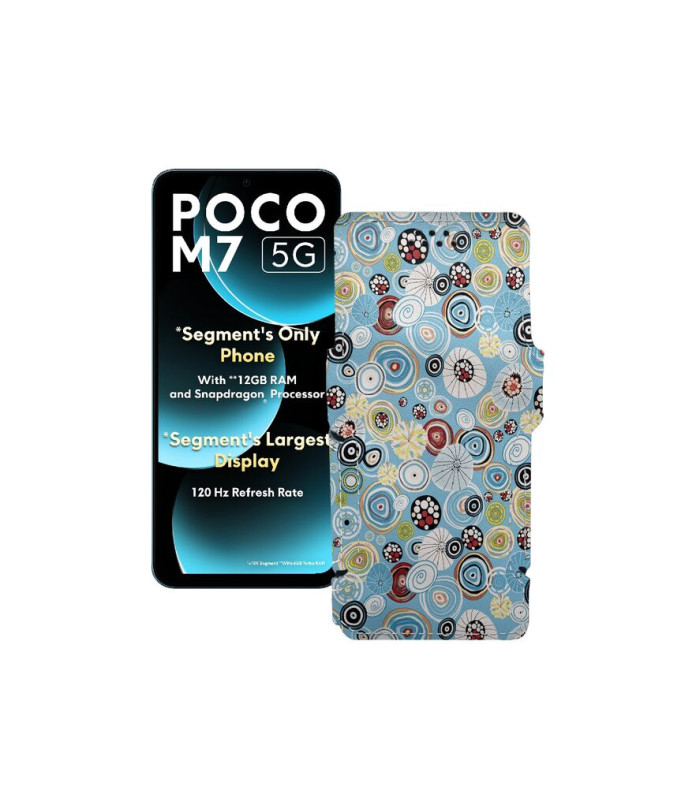 Чохол-книжка з екошкіри для телефону Xiaomi Poco M7 5G