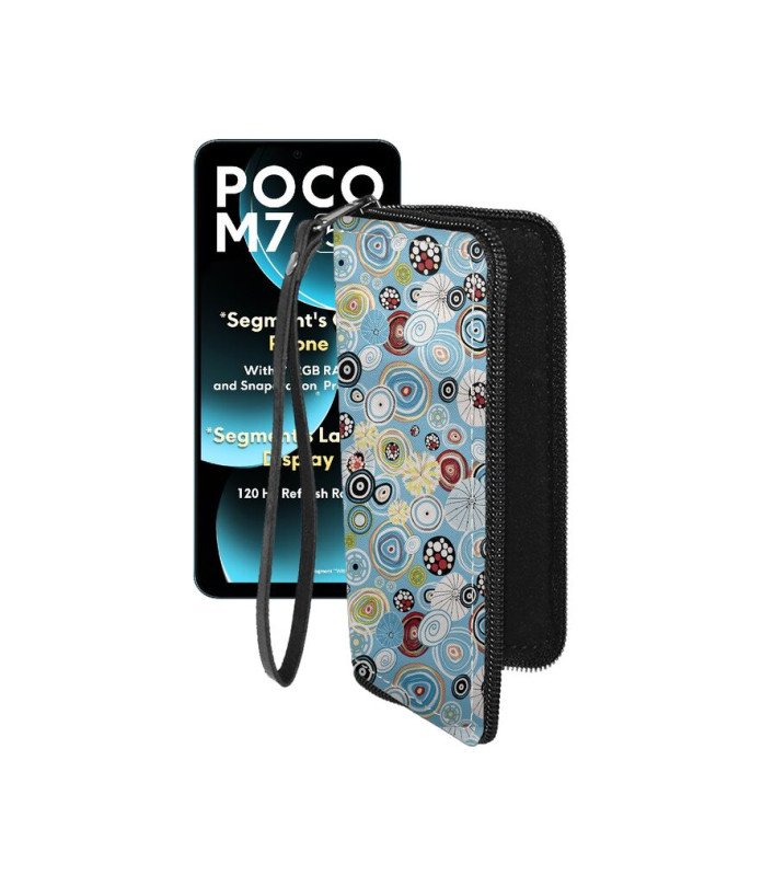 Чохол-гаманець з екошкіри для телефону Xiaomi Poco M7 5G