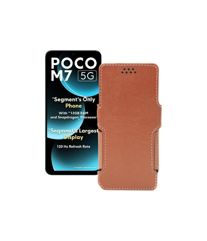 Чохол-книжка з екошкіри для телефону Xiaomi Poco M7 5G