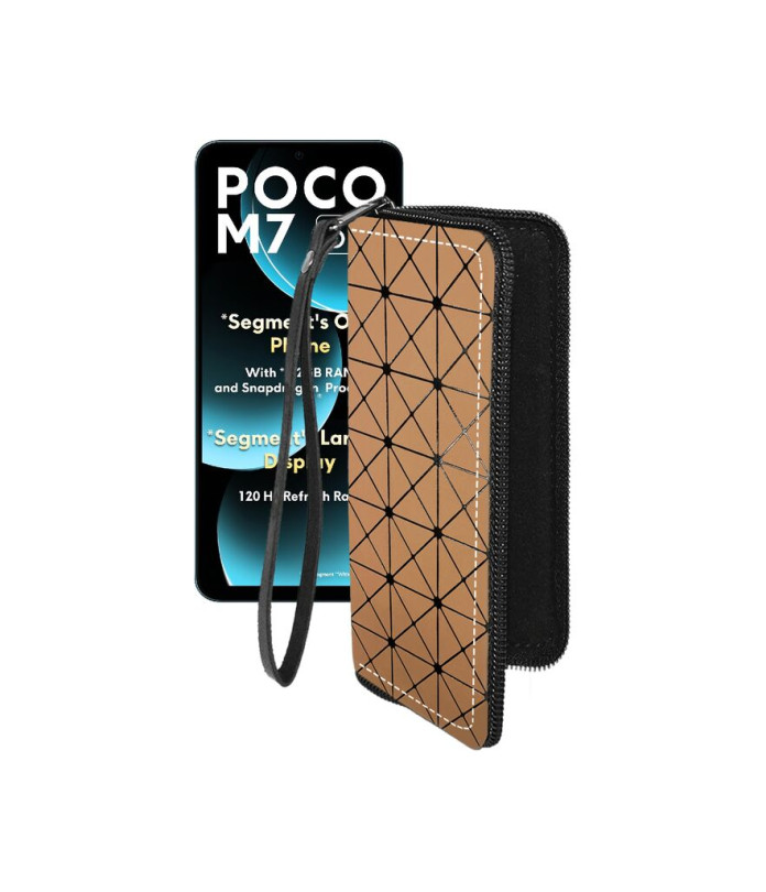 Чохол-гаманець з екошкіри для телефону Xiaomi Poco M7 5G