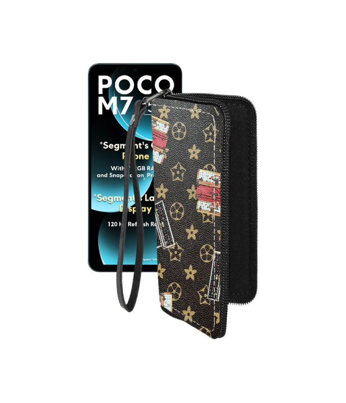 Чохол-гаманець з екошкіри для телефону Xiaomi Poco M7 5G