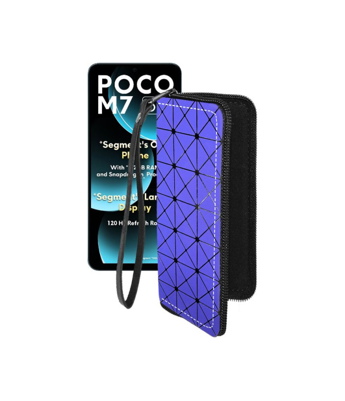 Чохол-гаманець з екошкіри для телефону Xiaomi Poco M7 5G