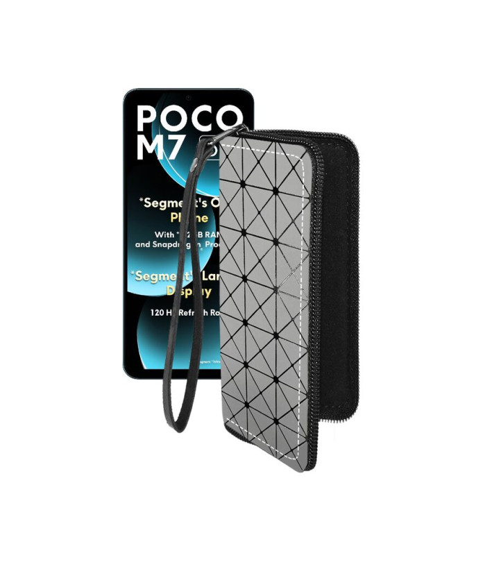 Чохол-гаманець з екошкіри для телефону Xiaomi Poco M7 5G
