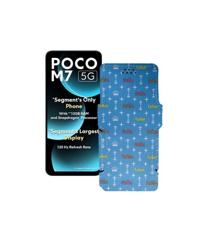 Чохол-книжка з екошкіри для телефону Xiaomi Poco M7 5G