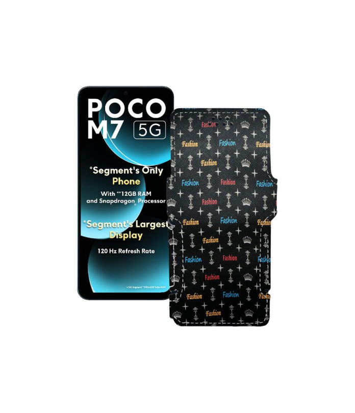 Чохол-книжка з екошкіри для телефону Xiaomi Poco M7 5G